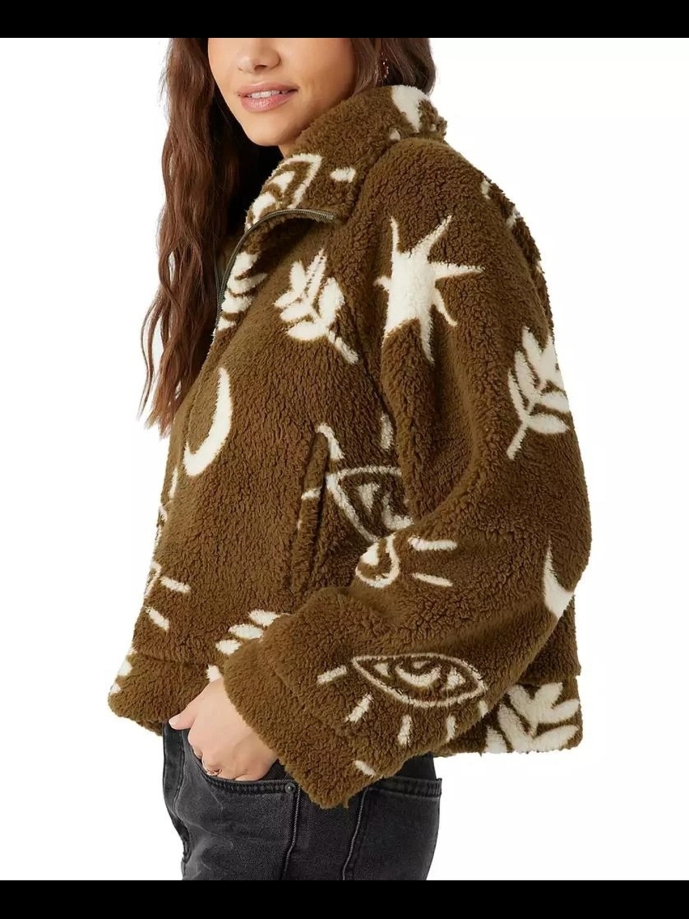 O'Neill Rori Printed Zip-Front Long-Sleeve Jacket